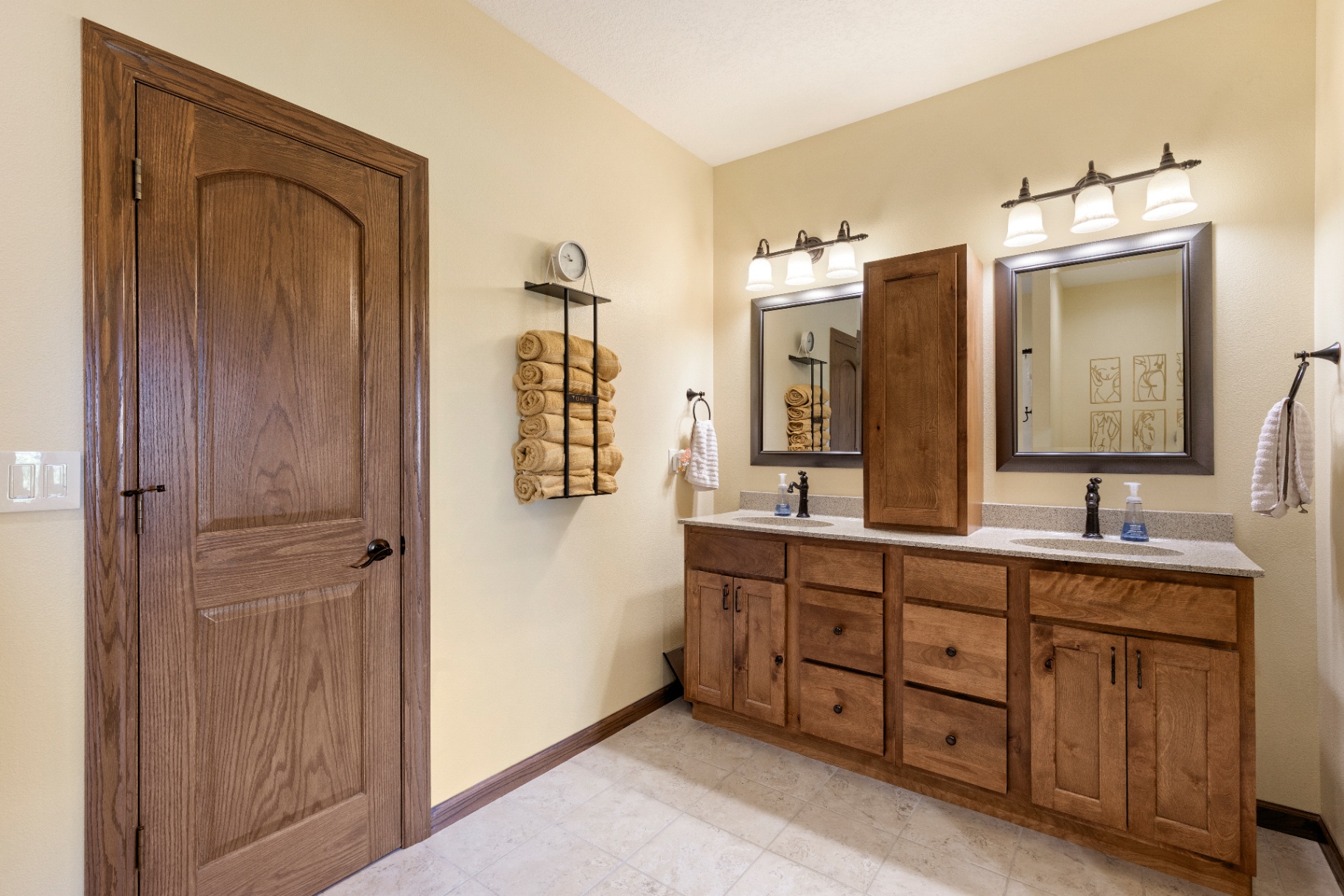 Primary ensuite with double vanity